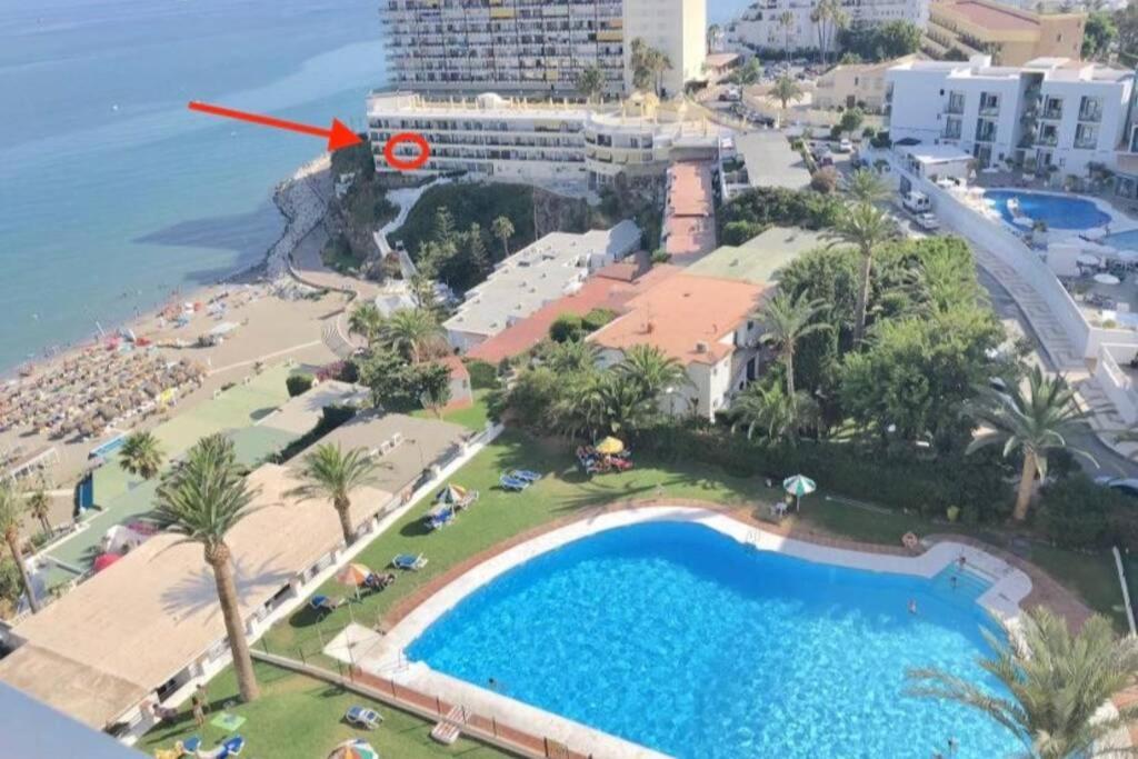 Amazing Frontline Sea Views Studio Apartment Castillo Del Vigia Torremolinos Eksteriør billede